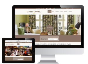 site internet hôtel le petit chomel