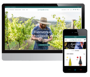 création d'une boutique en ligne pour la vente et livraison de vins australiens