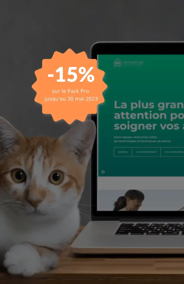 Bénéficiez d'une remise de 15% sur la création ou la refonte de votre site Web ou votre boutique en ligne. Offre valable jusqu'au 30 mai 2023
