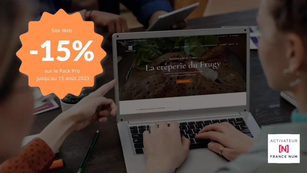 Bénéficiez d’une remise de 15% sur la création ou la refonte de votre site Web à la signature du bon de commande. Offre valable jusqu’au 15 aout 2023 !