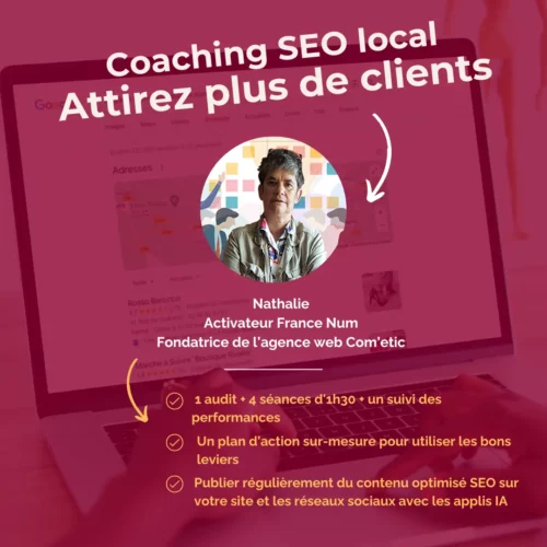 Vous souhaitez améliorer votre référencement naturel local pour attirer plus de clients et développer votre activité ? L'agence web Com'etic vous propose un coaching SEO local sur-mesure.