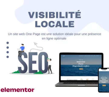 un site web One Page réalisé sur WordPress Elementor peut également être un excellent atout pour votre référencement naturel.