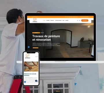 Création du site web de SHRÉNOV : Allier webdesign, WordPress et SEO pour attirer des clients en rénovation dans le Finistère et le Morbihan