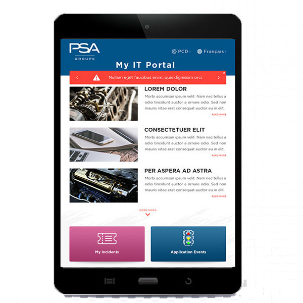 Com'etic réalise le webdesign de l'intranet métier pour PSA Group