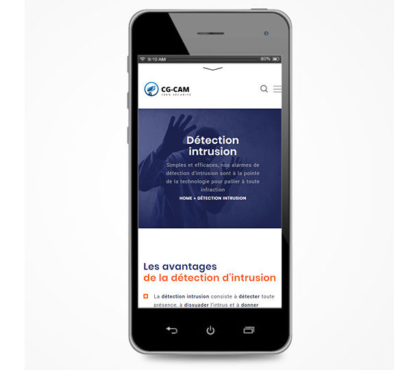 Com'etic réalise la refonte du site de CG-CAM, installateur et dépannage de système de video surveillance et alarmes