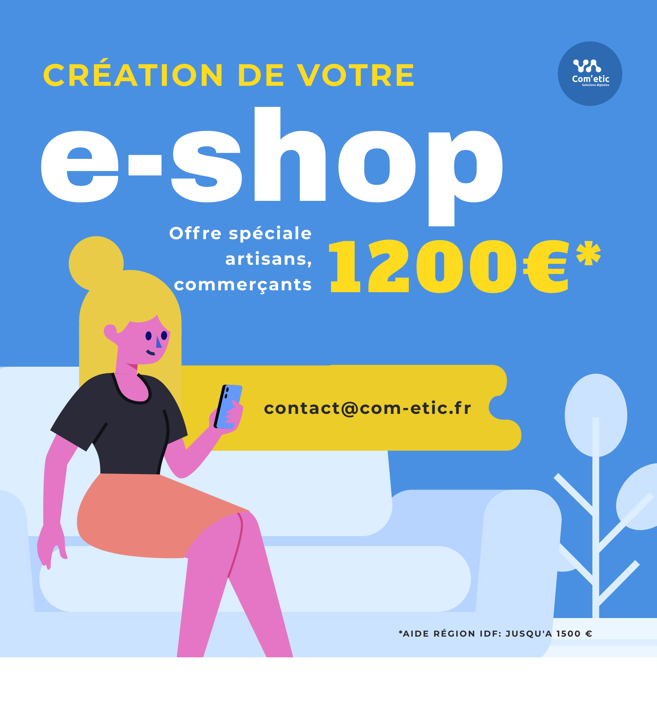 offre digitale e-commerce spéciale TPE, artisans, commerçants. Création de votre boutique en ligne