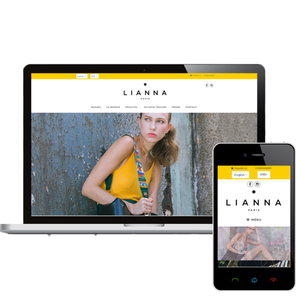 création eshop shopify magasin lianna